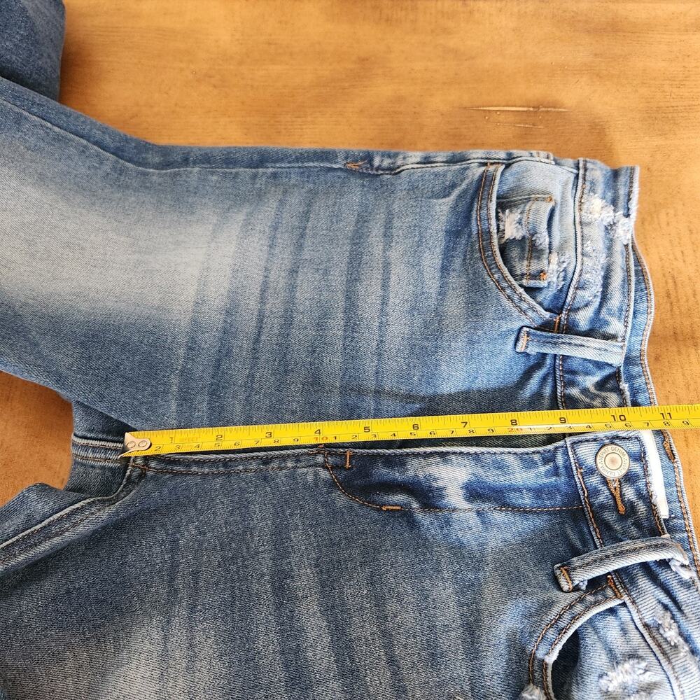 Vervet Los Angeles Flare Jeans Women's 27 High Rise Blue Denim Grunge Retro Boho - Picture 12 of 16
